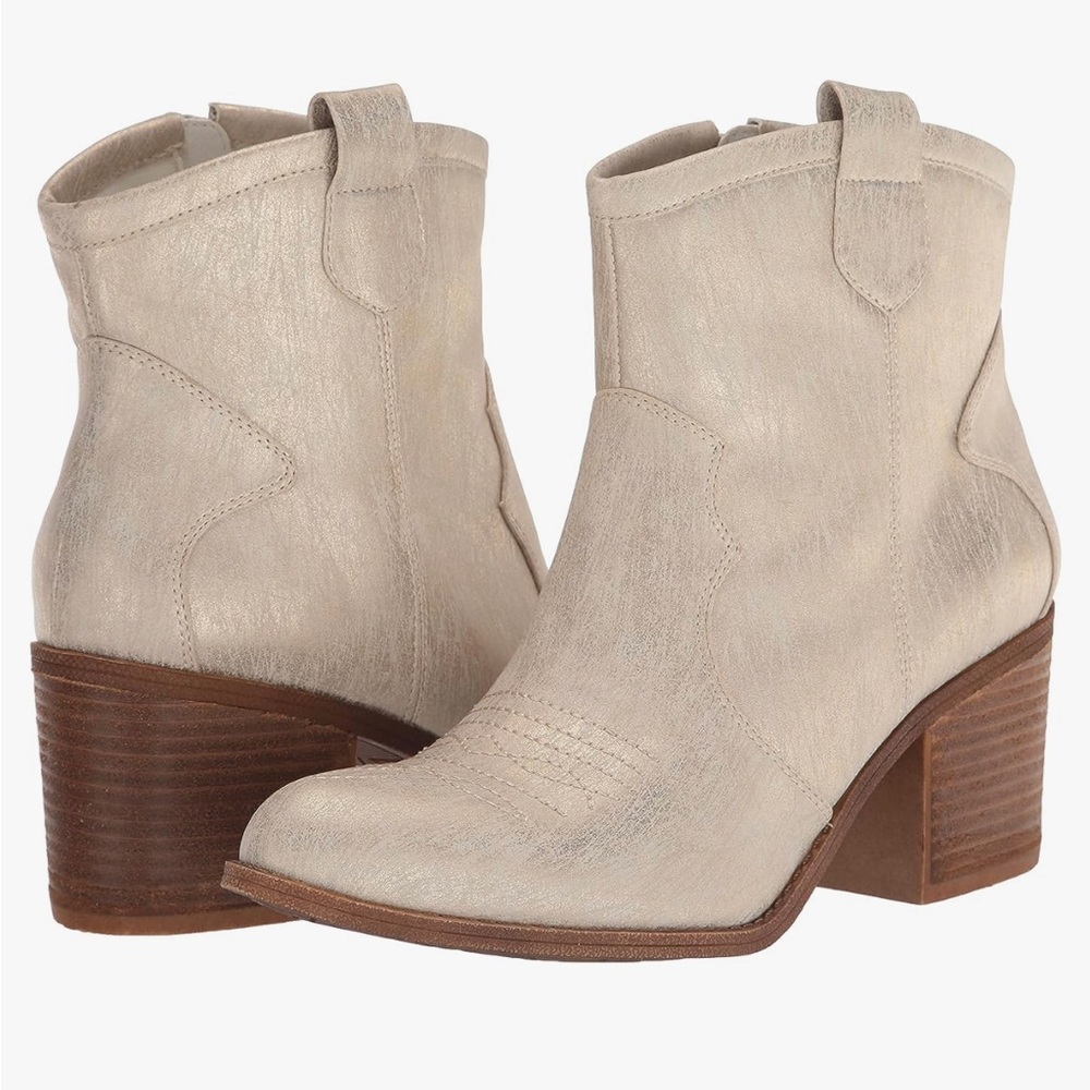 New-Dirty Laundry Women's Unite Metallic Western Boot, size 9.5